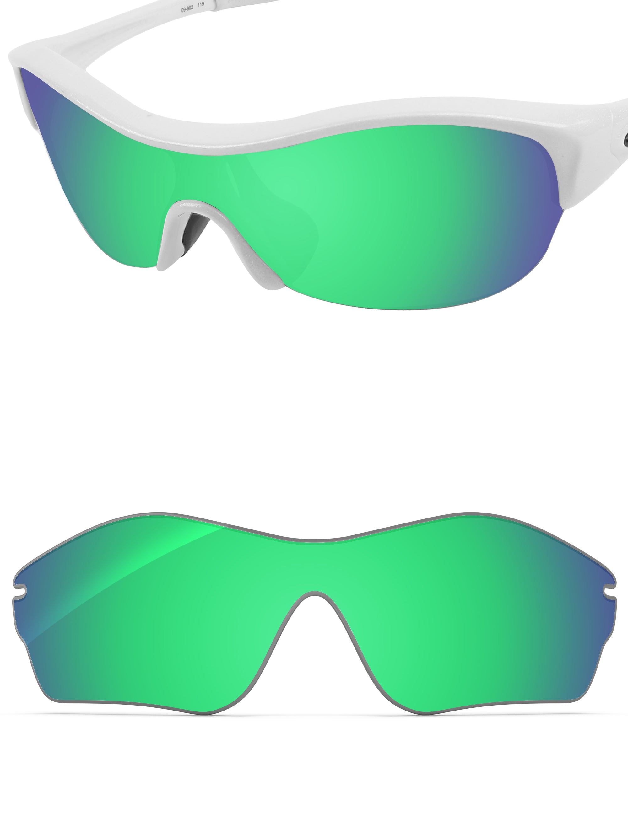 Emerald Green FlashMirror™-Non-Polarized