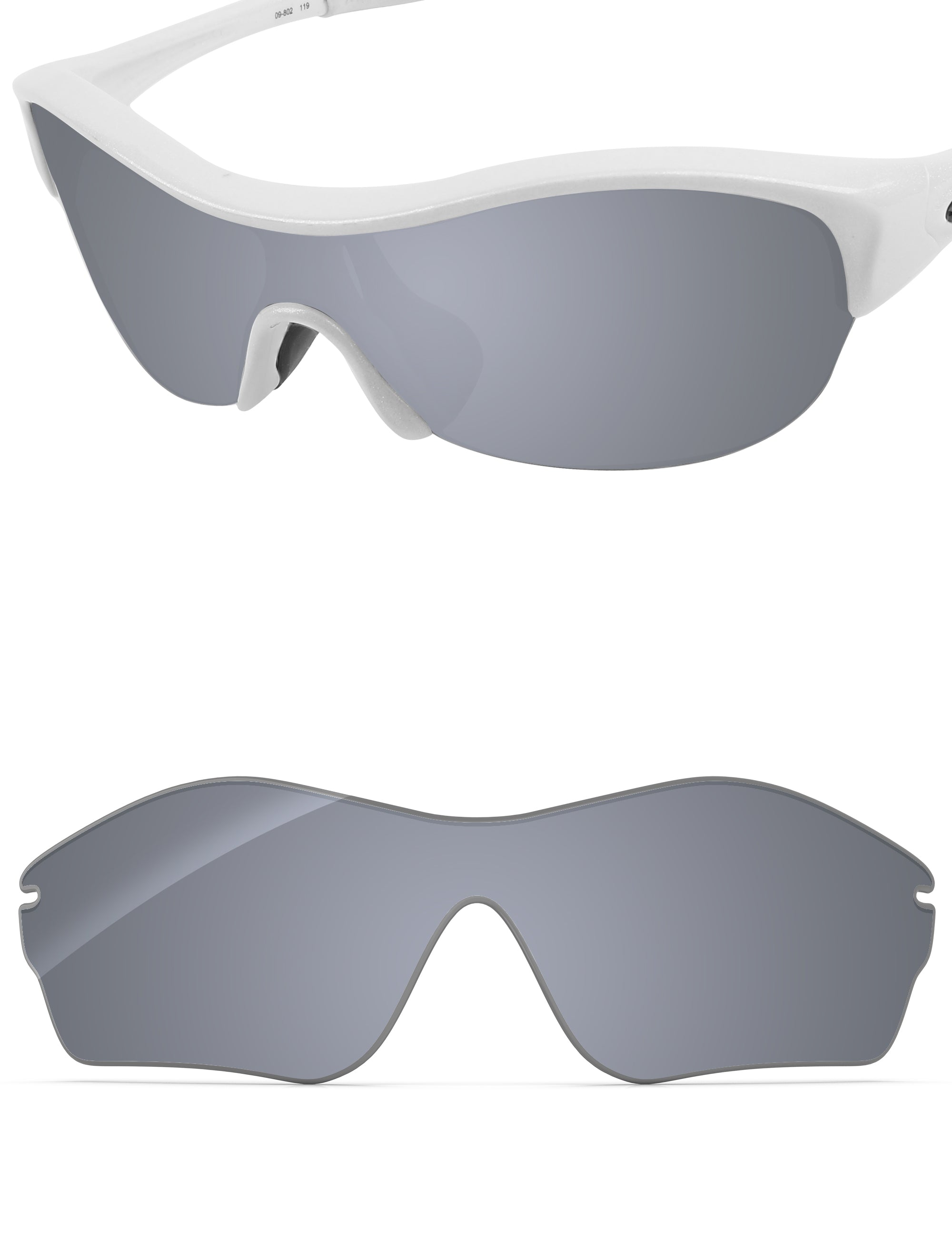 Silver Metallic FlashMirror™-Non-Polarized