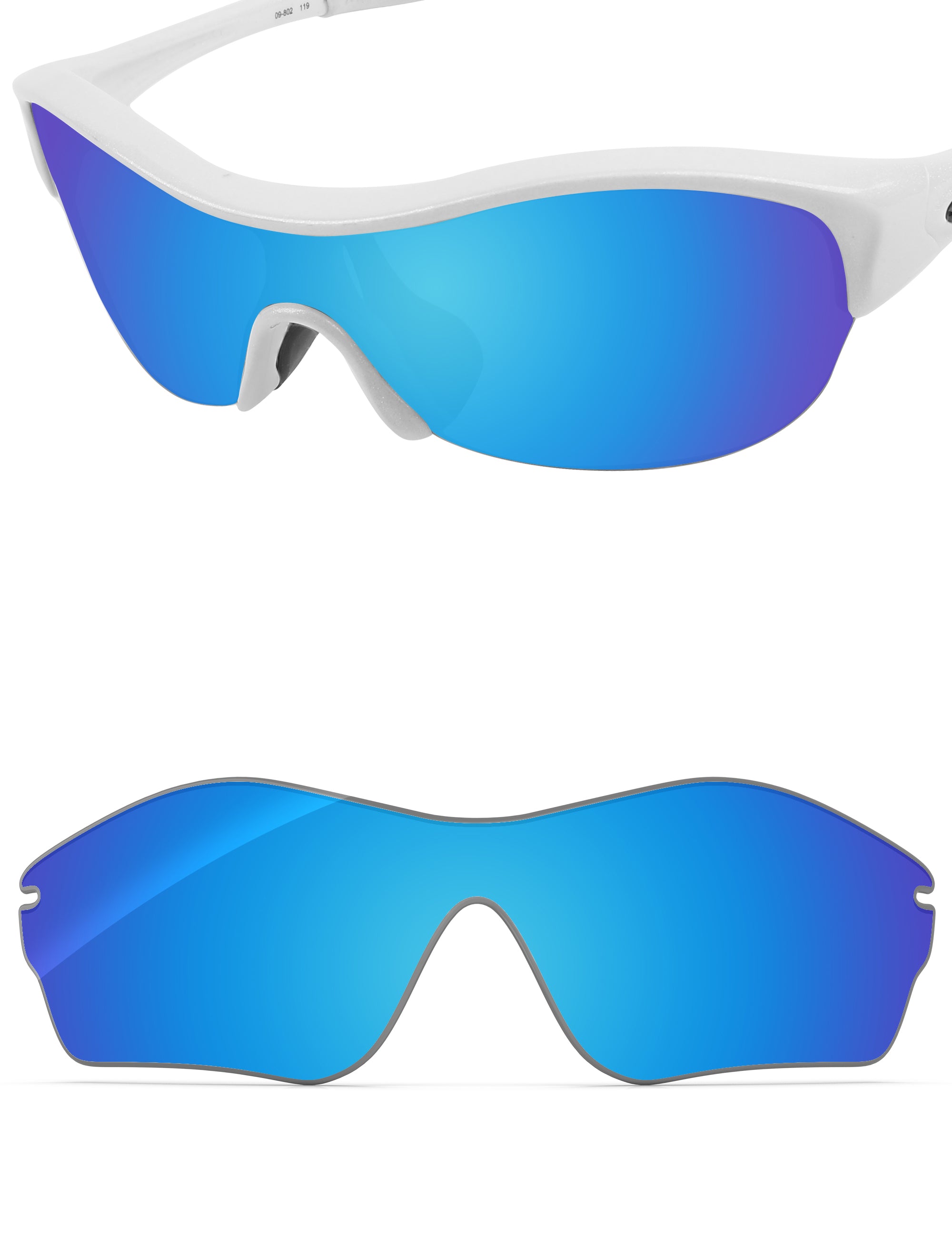 Sky Blue FlashMirror™-Non-Polarized