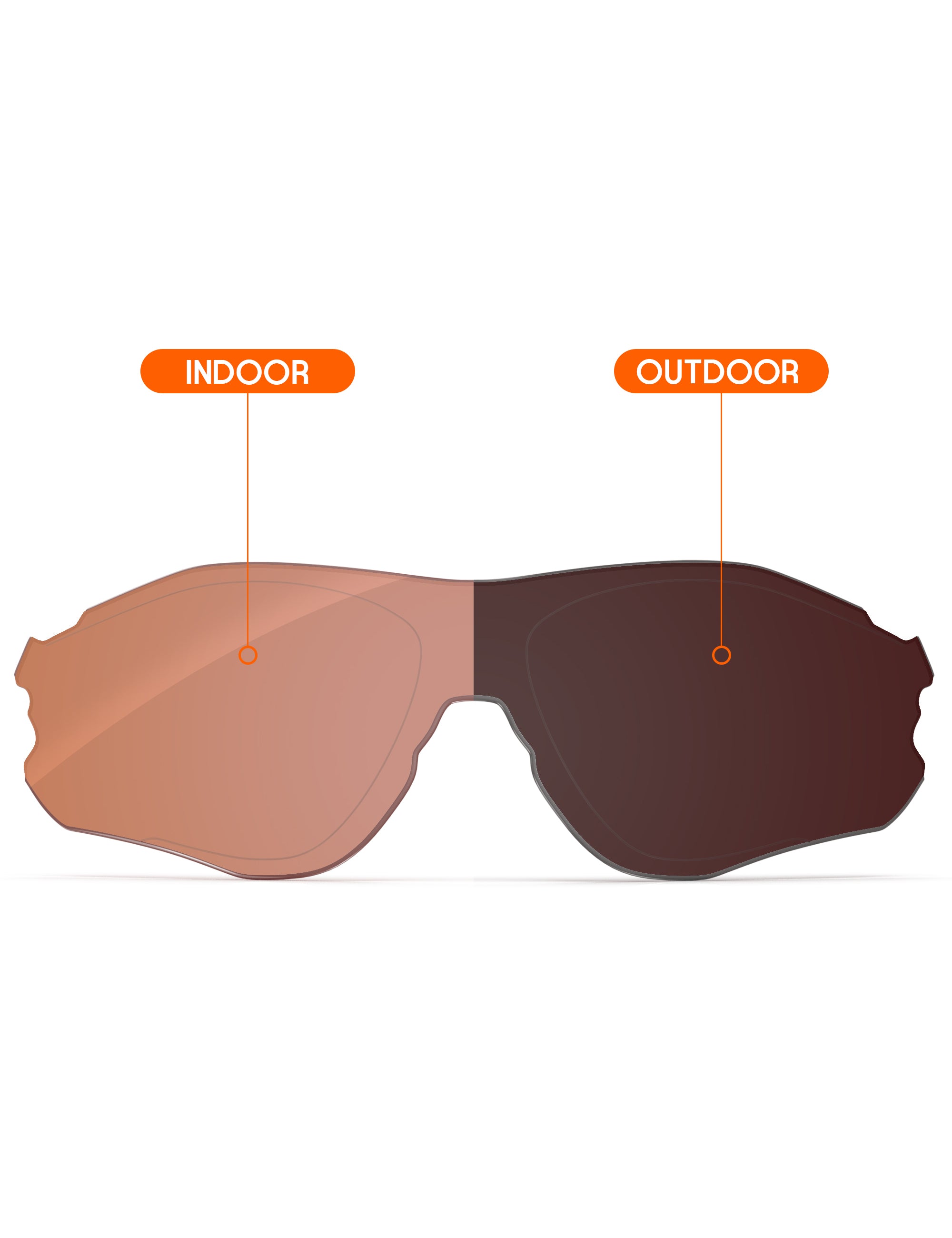 Orange Tint Photochromic-Non-Polarized