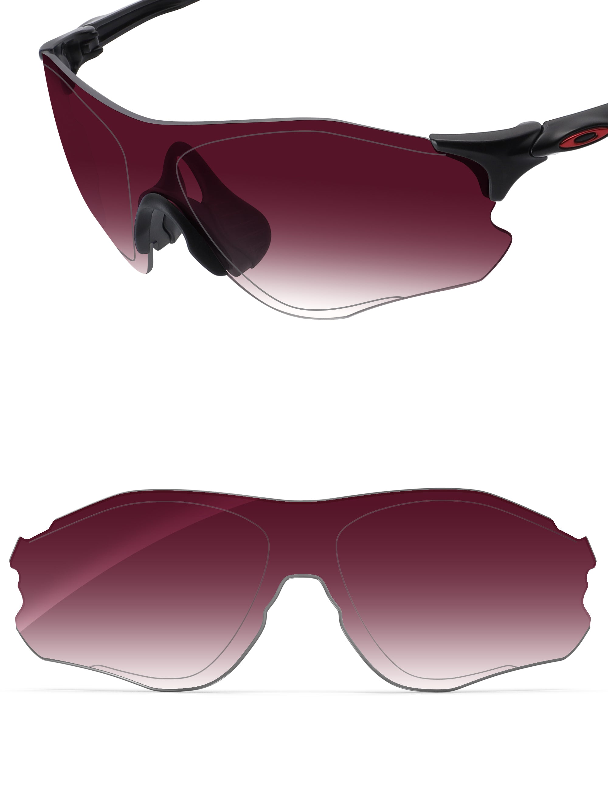 Wine Red Gradient-Non-Polarized