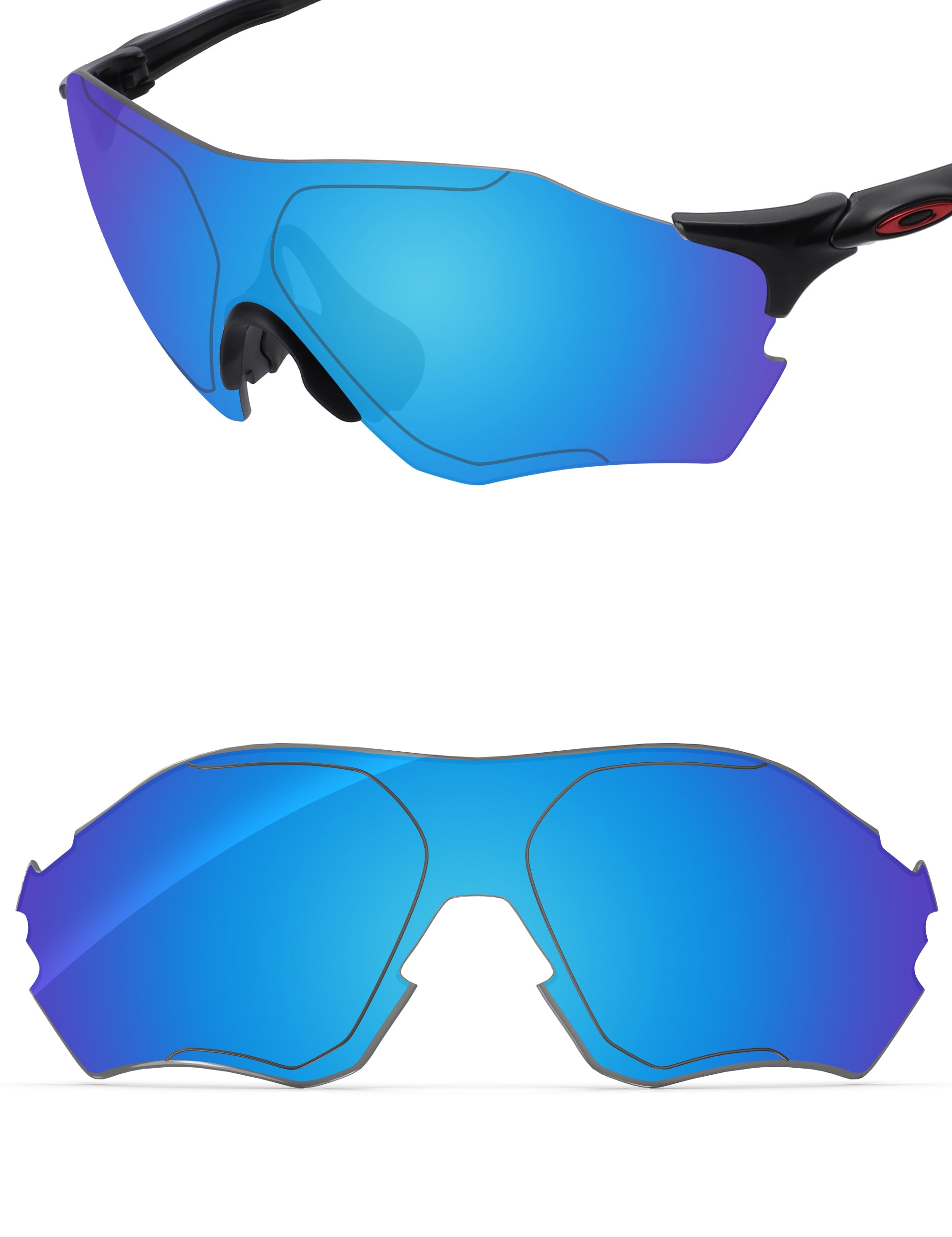 Sky Blue FlashMirror™-Non-Polarized