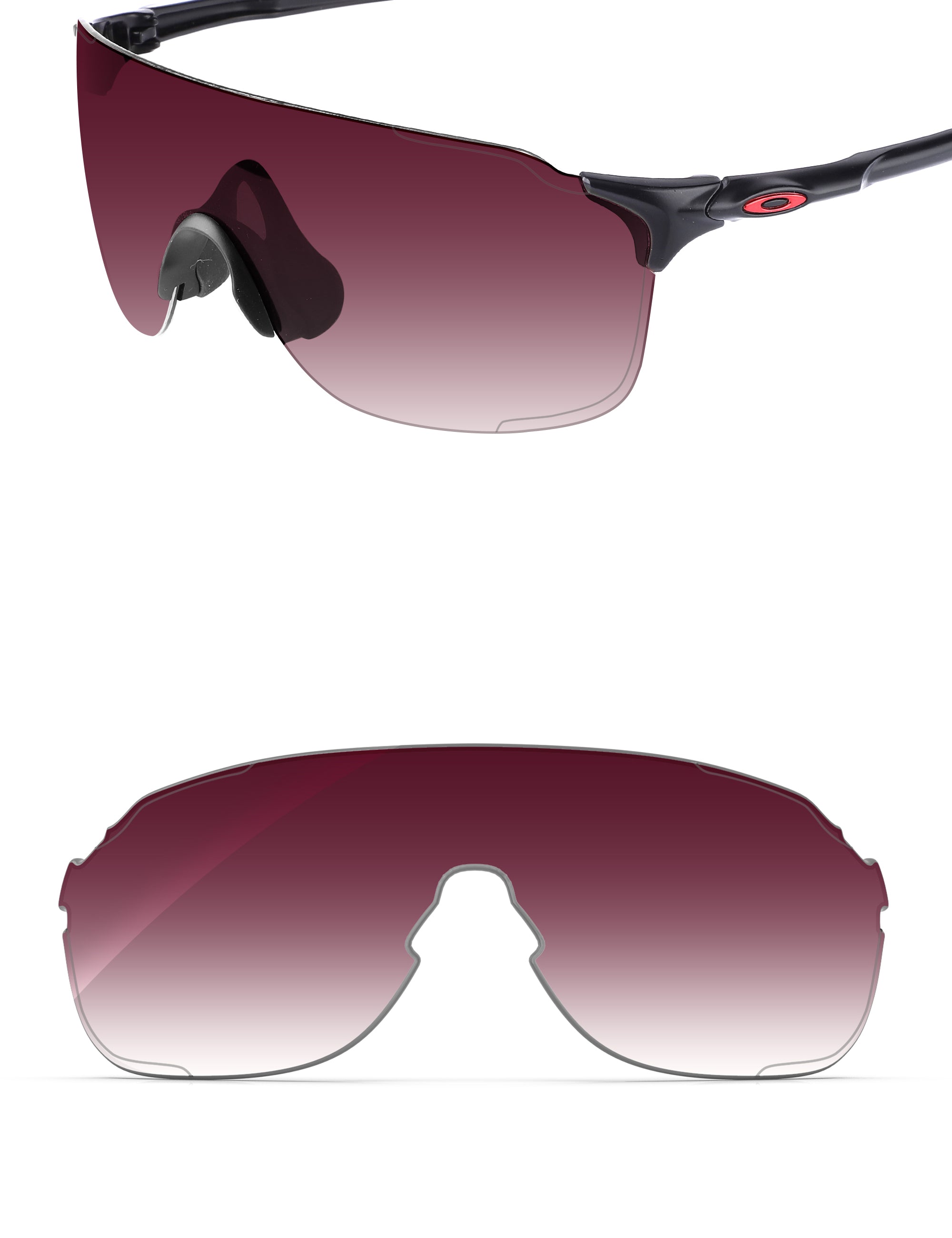 Wine Red Gradient-Non-Polarized