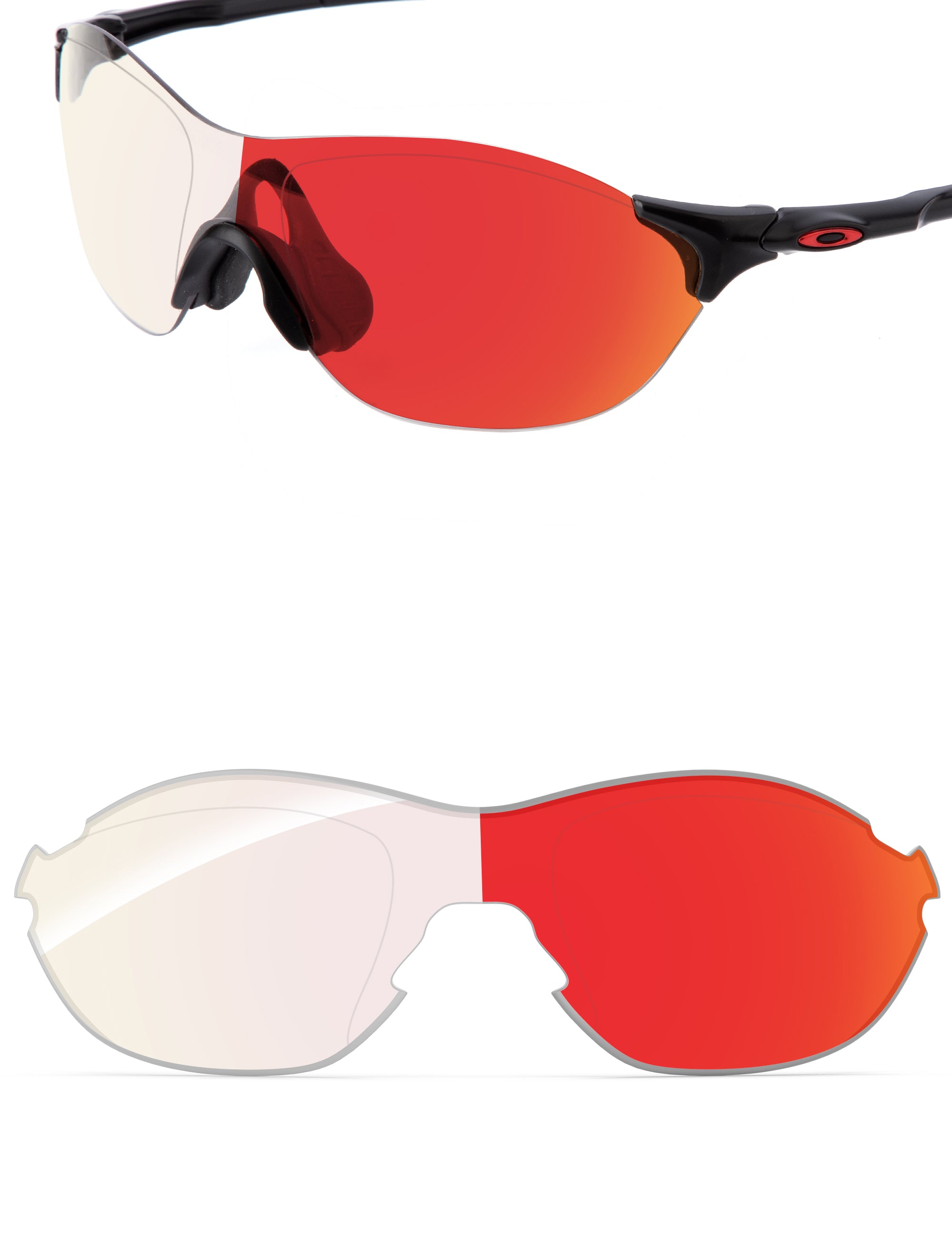 Fire Red FlashMirror™ Photochromic-Non-Polarized