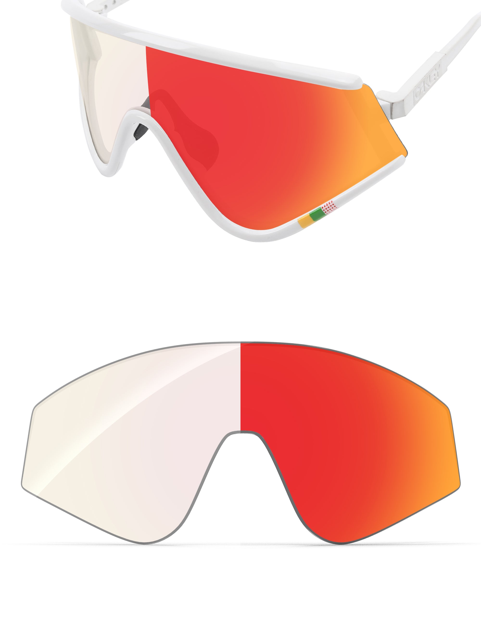 Fire Red FlashMirror™ Photochromic-Non-Polarized