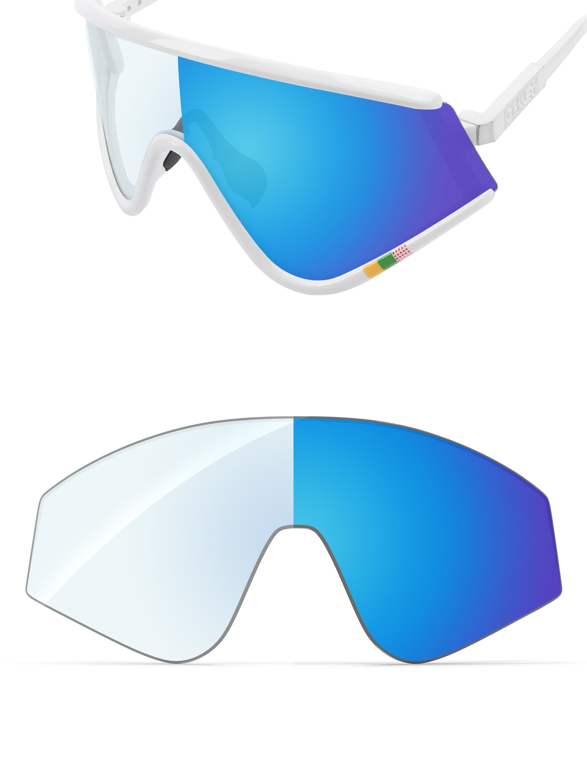 Sky Blue FlashMirror™ Photochromic-Non-Polarized