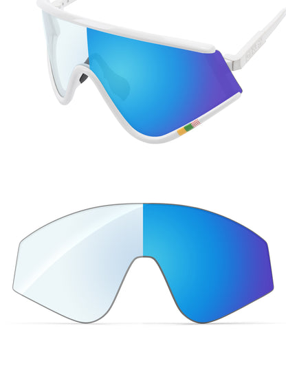 Sky Blue FlashMirror™ Photochromic-Non-Polarized