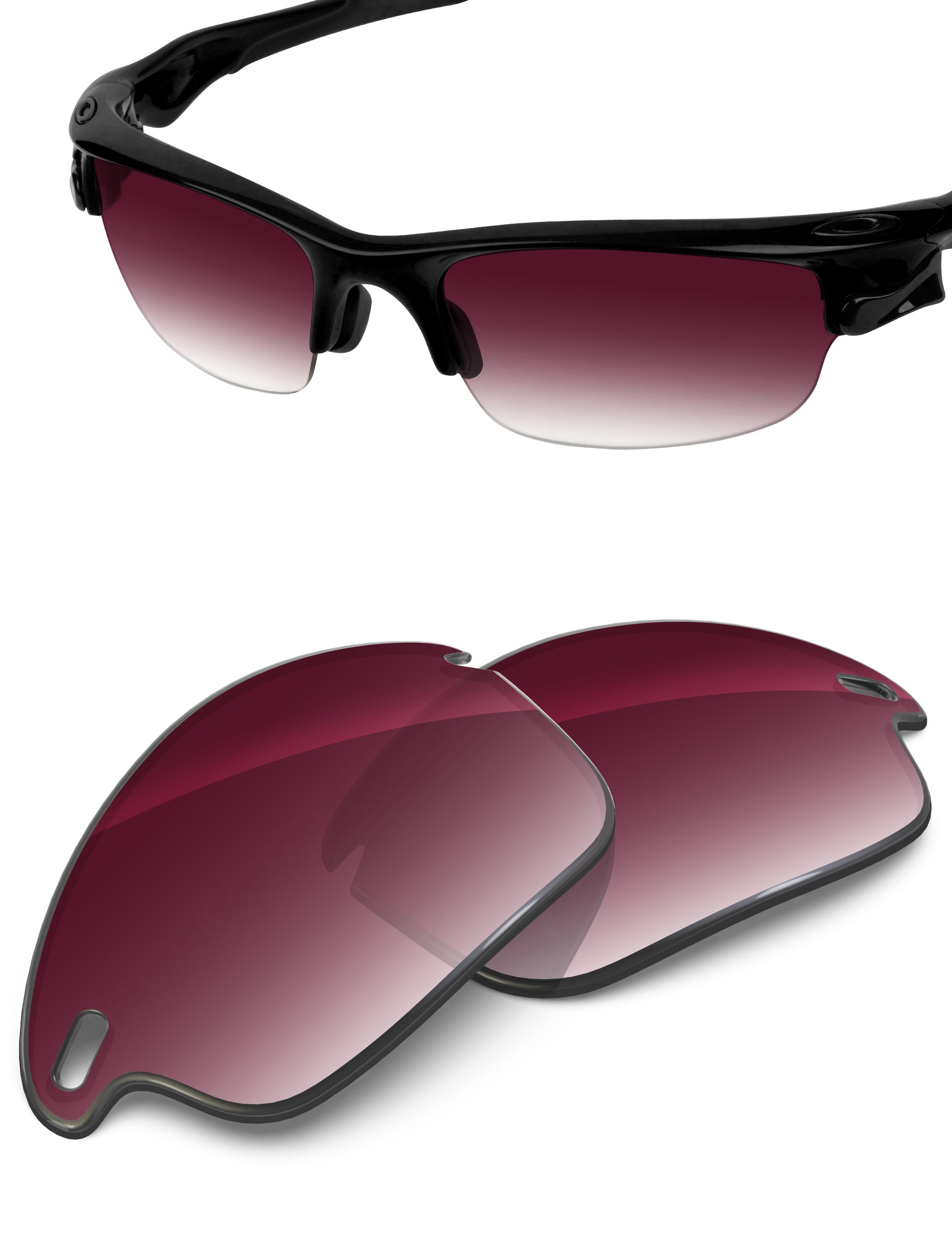 Wine Red Gradient-Non-Polarized