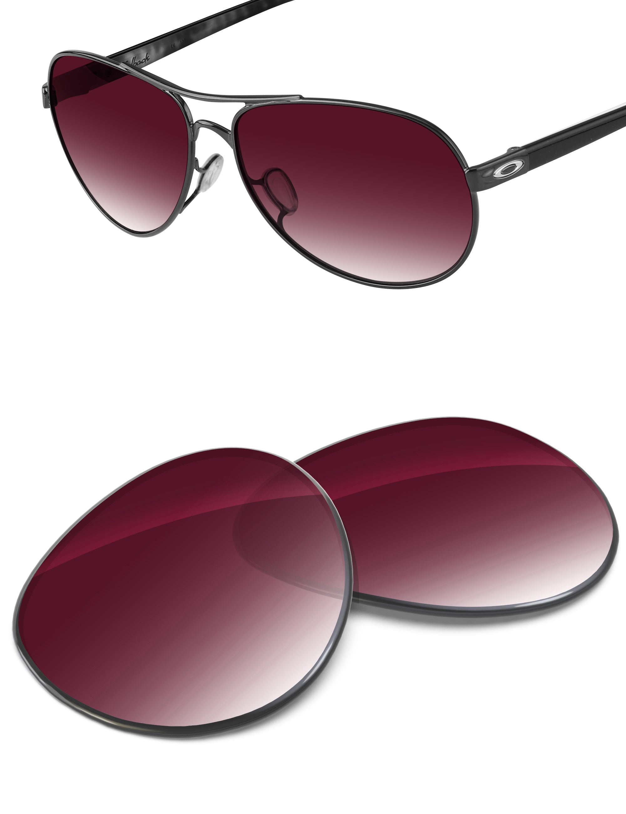 Wine Red Gradient-Non-Polarized