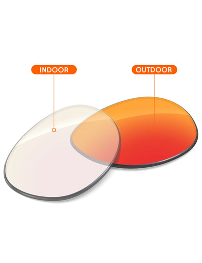 Fire Red FlashMirror™ Photochromic-Non-Polarized