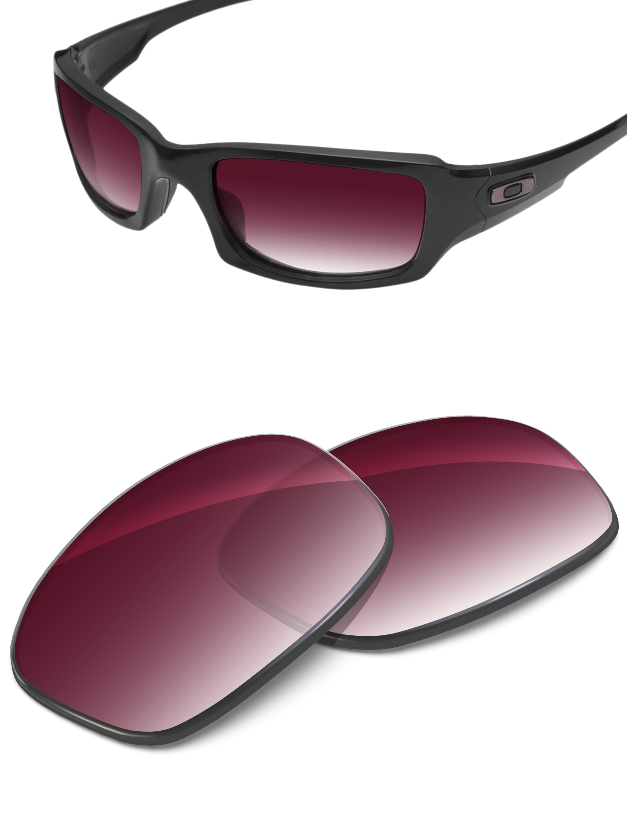 Wine Red Gradient-Non-Polarized