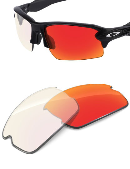 Fire Red FlashMirror™ Photochromic-Non-Polarized
