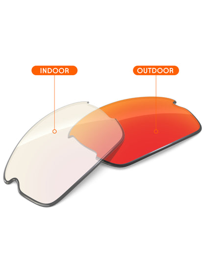 Fire Red FlashMirror™ Photochromic-Non-Polarized