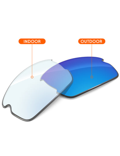 Sky Blue FlashMirror™ Photochromic-Non-Polarized