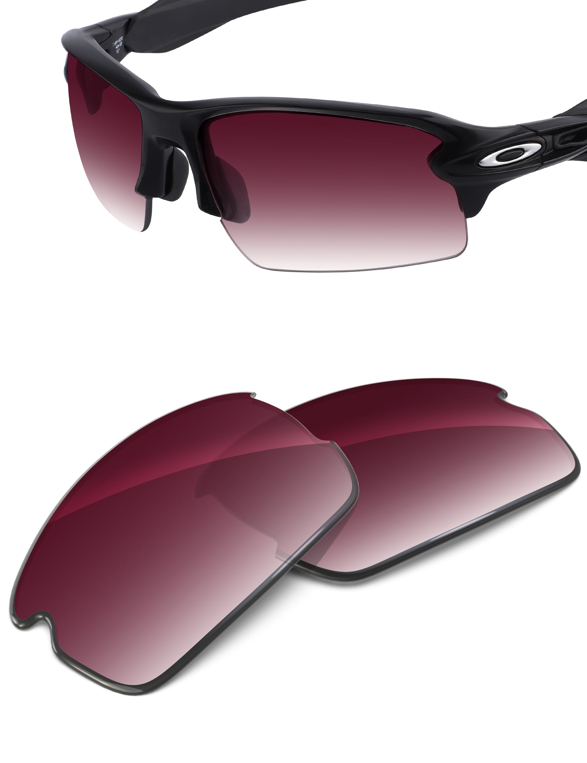 Wine Red Gradient-Non-Polarized