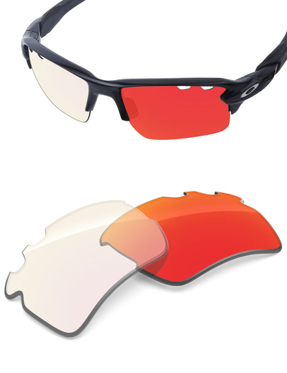Fire Red FlashMirror™ Photochromic-Non-Polarized