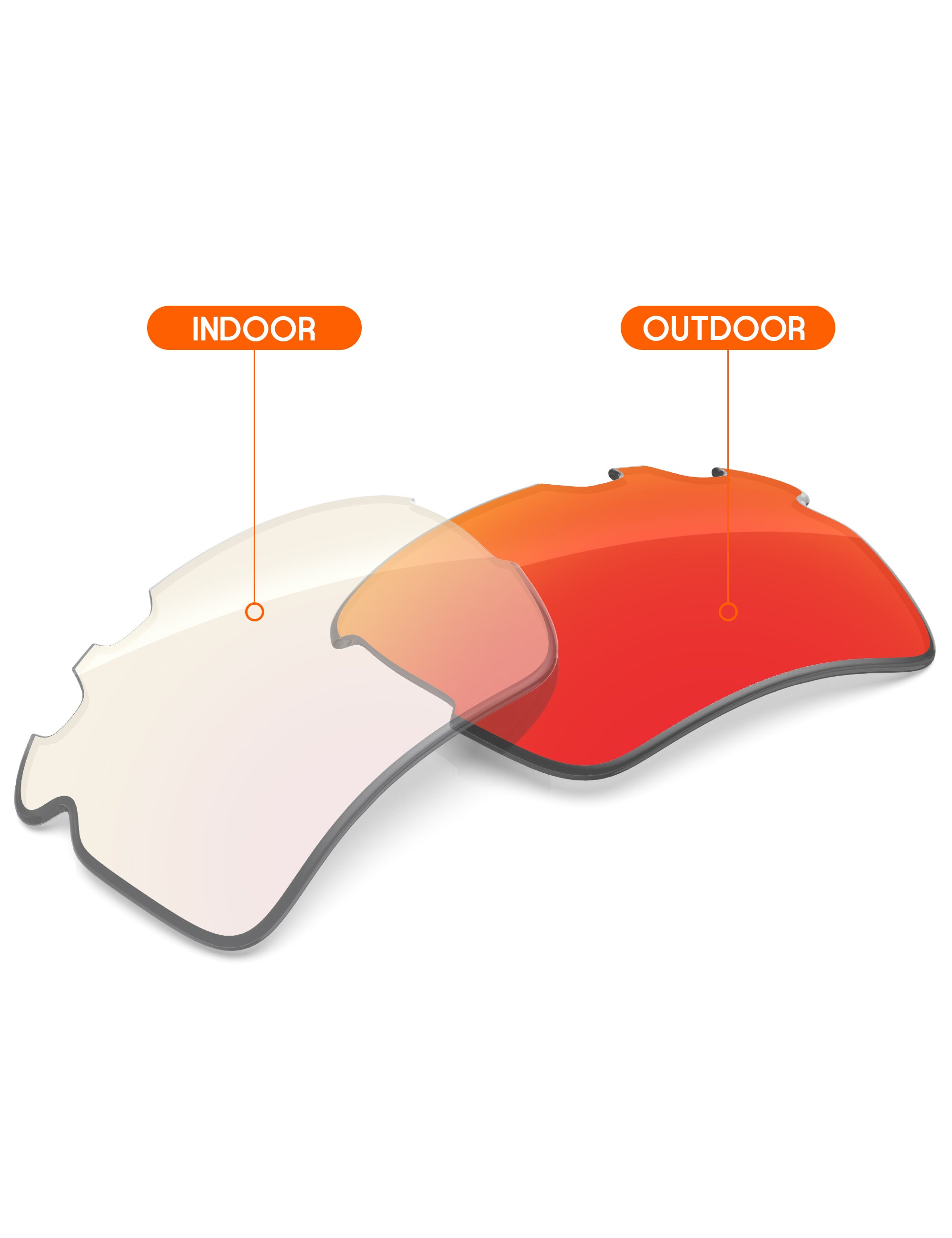 Fire Red FlashMirror™ Photochromic-Non-Polarized