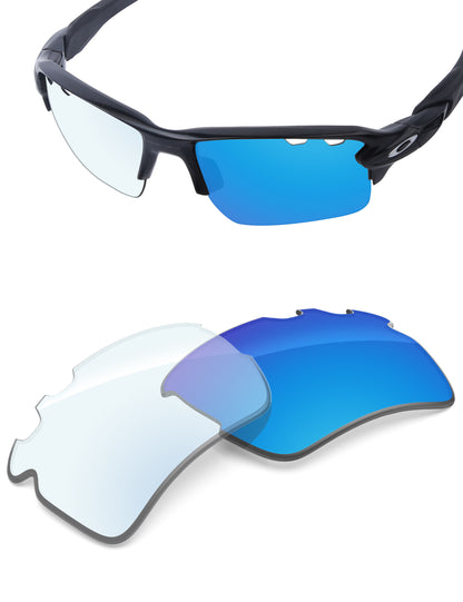Sky Blue FlashMirror™ Photochromic-Non-Polarized