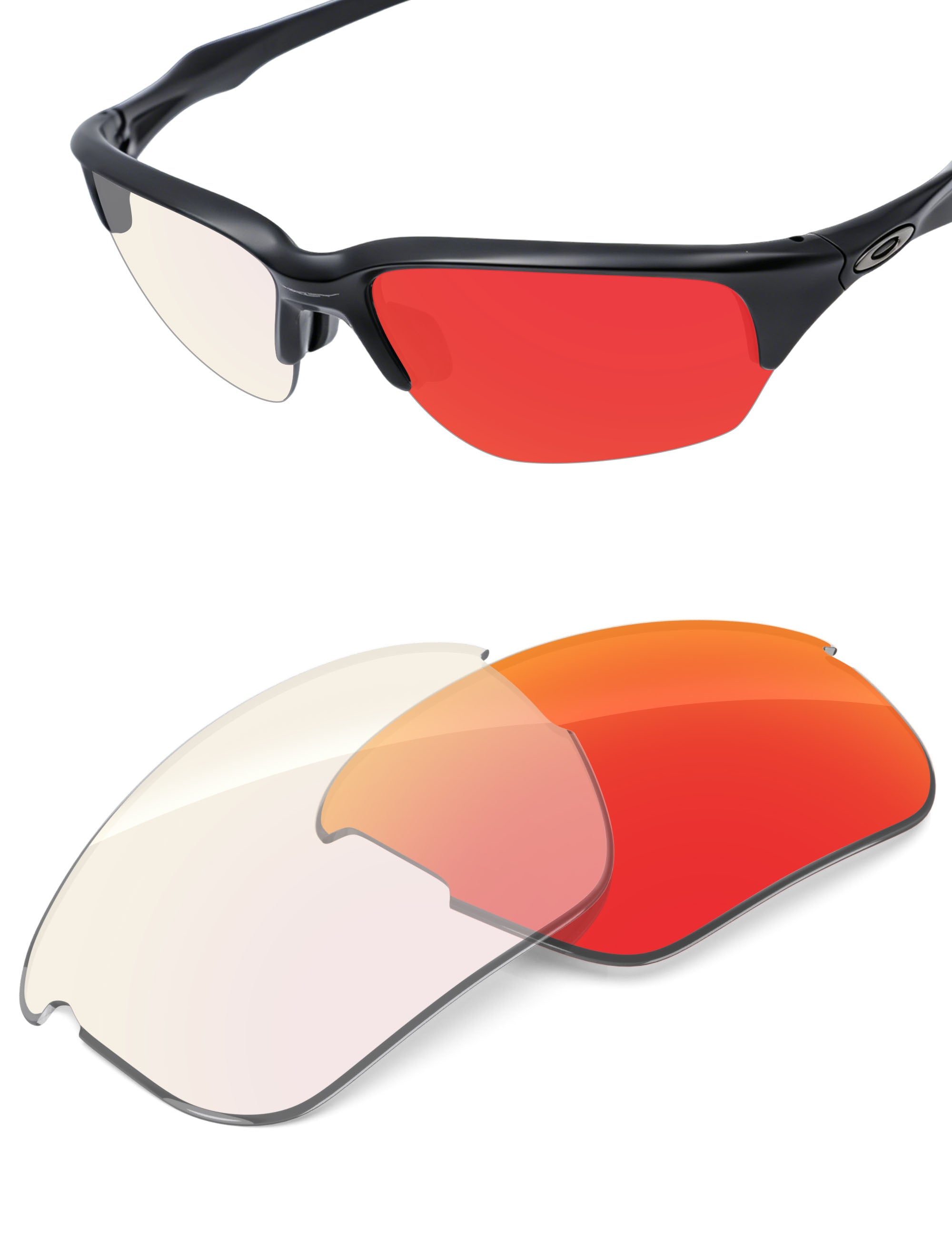 Fire Red FlashMirror™ Photochromic-Non-Polarized