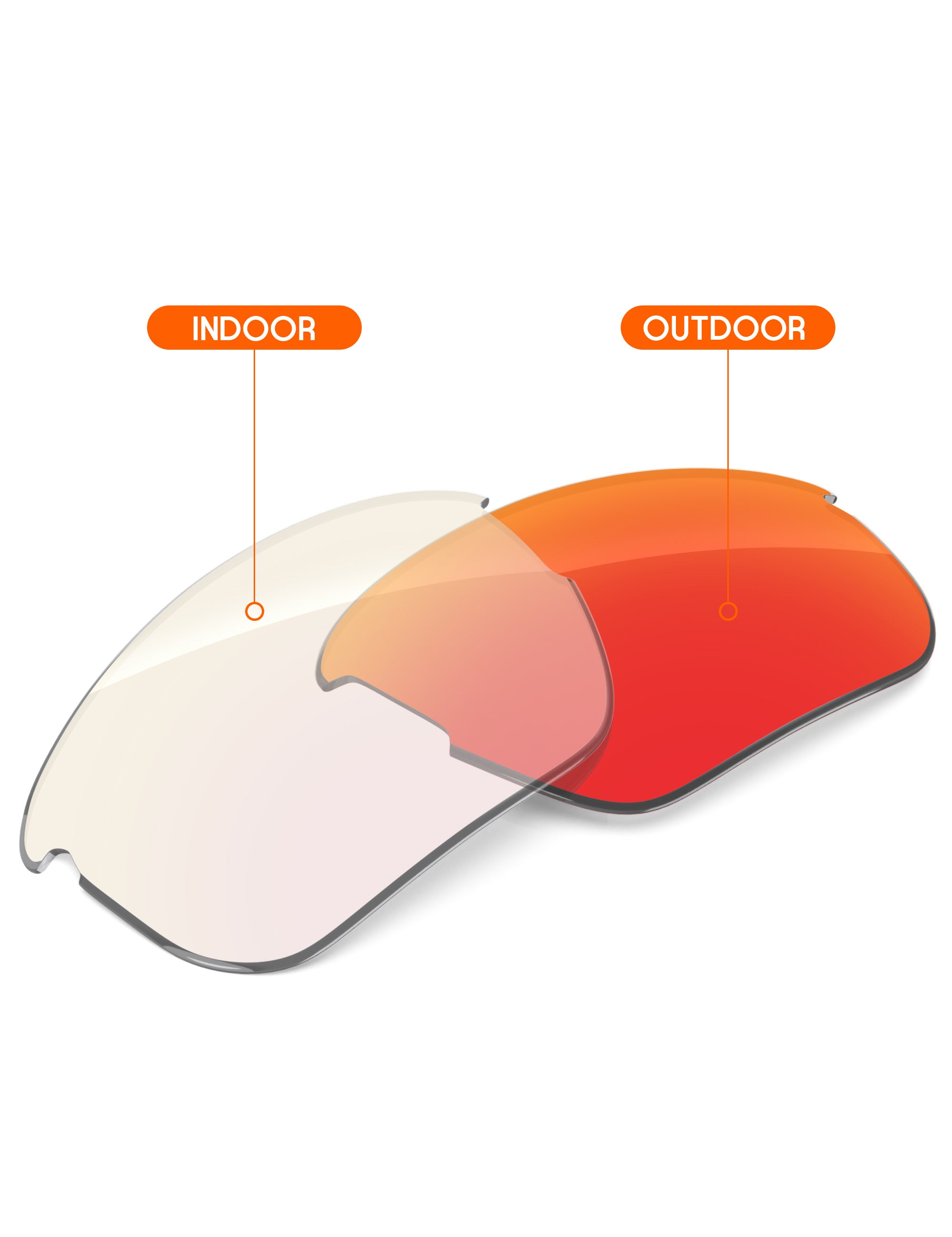 Fire Red FlashMirror™ Photochromic-Non-Polarized