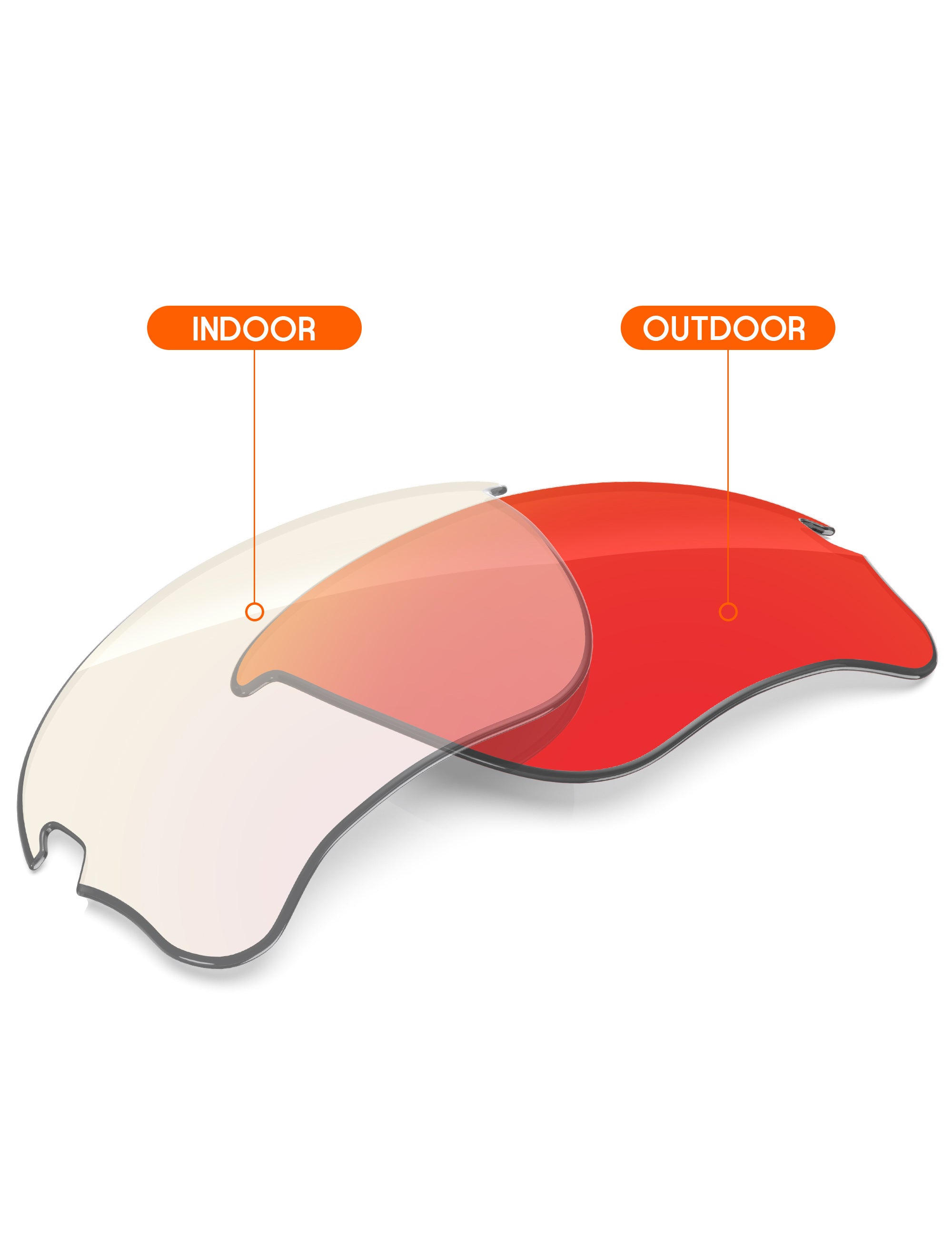 Fire Red FlashMirror™ Photochromic-Non-Polarized