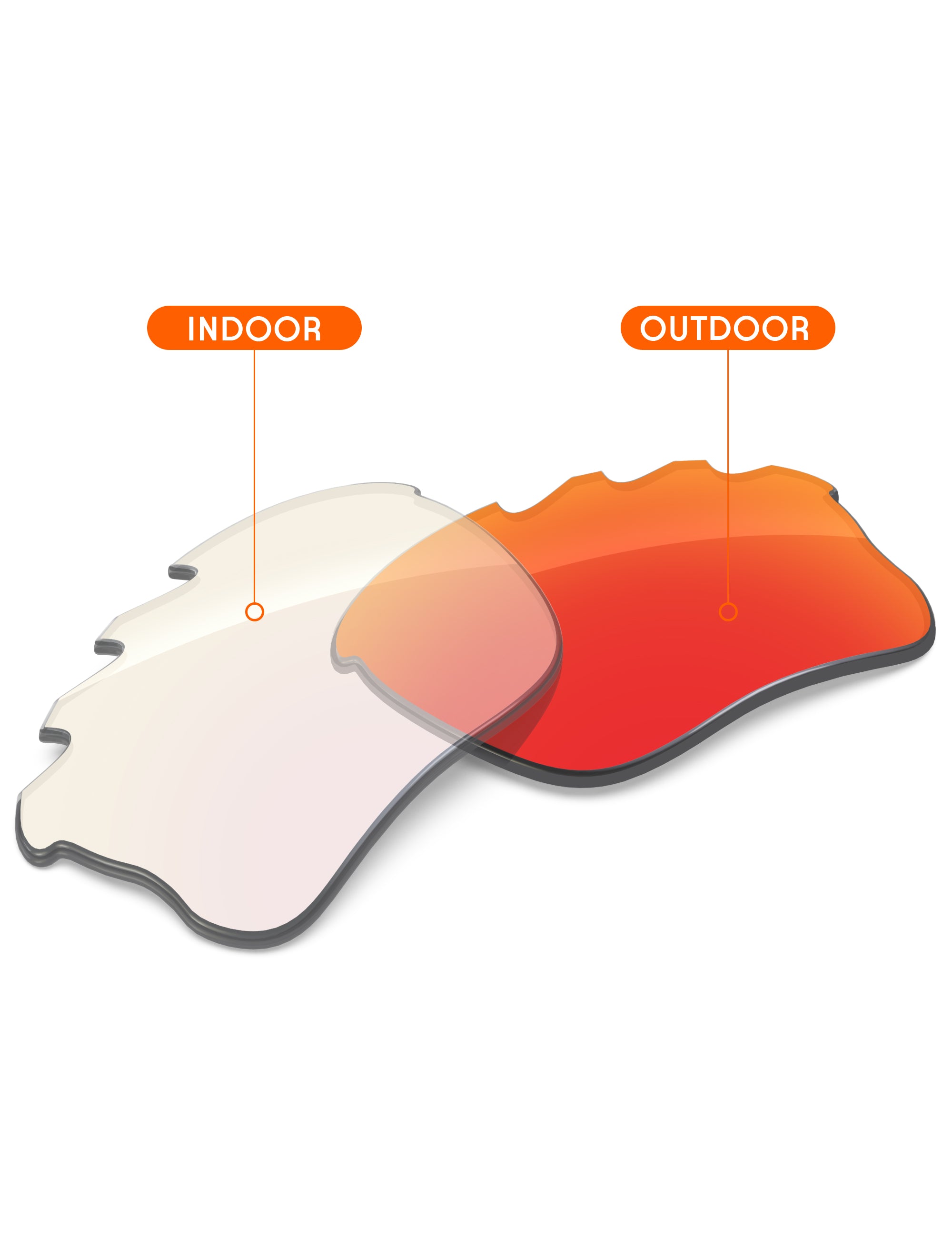 Fire Red FlashMirror™ Photochromic-Non-Polarized