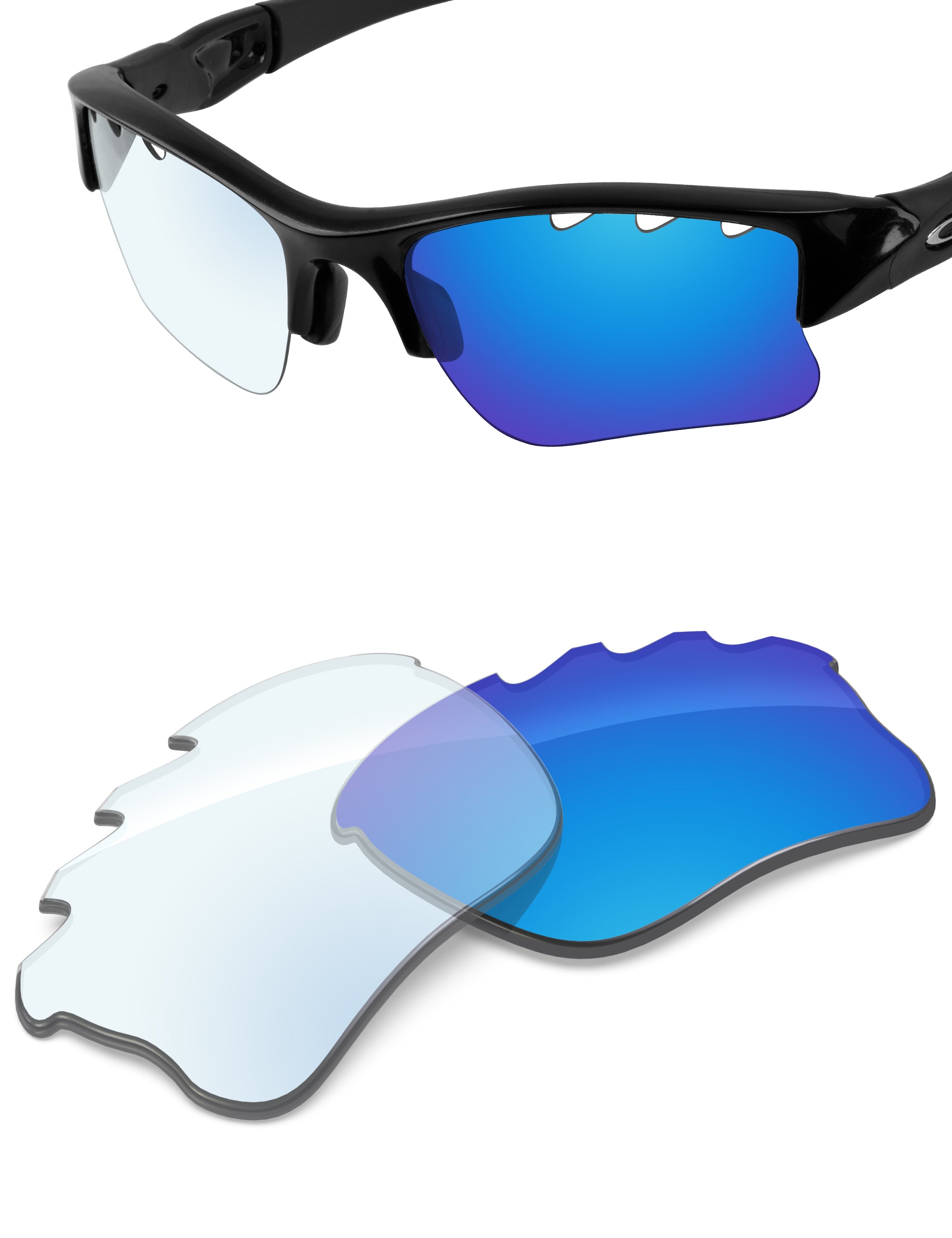 Sky Blue FlashMirror™ Photochromic-Non-Polarized