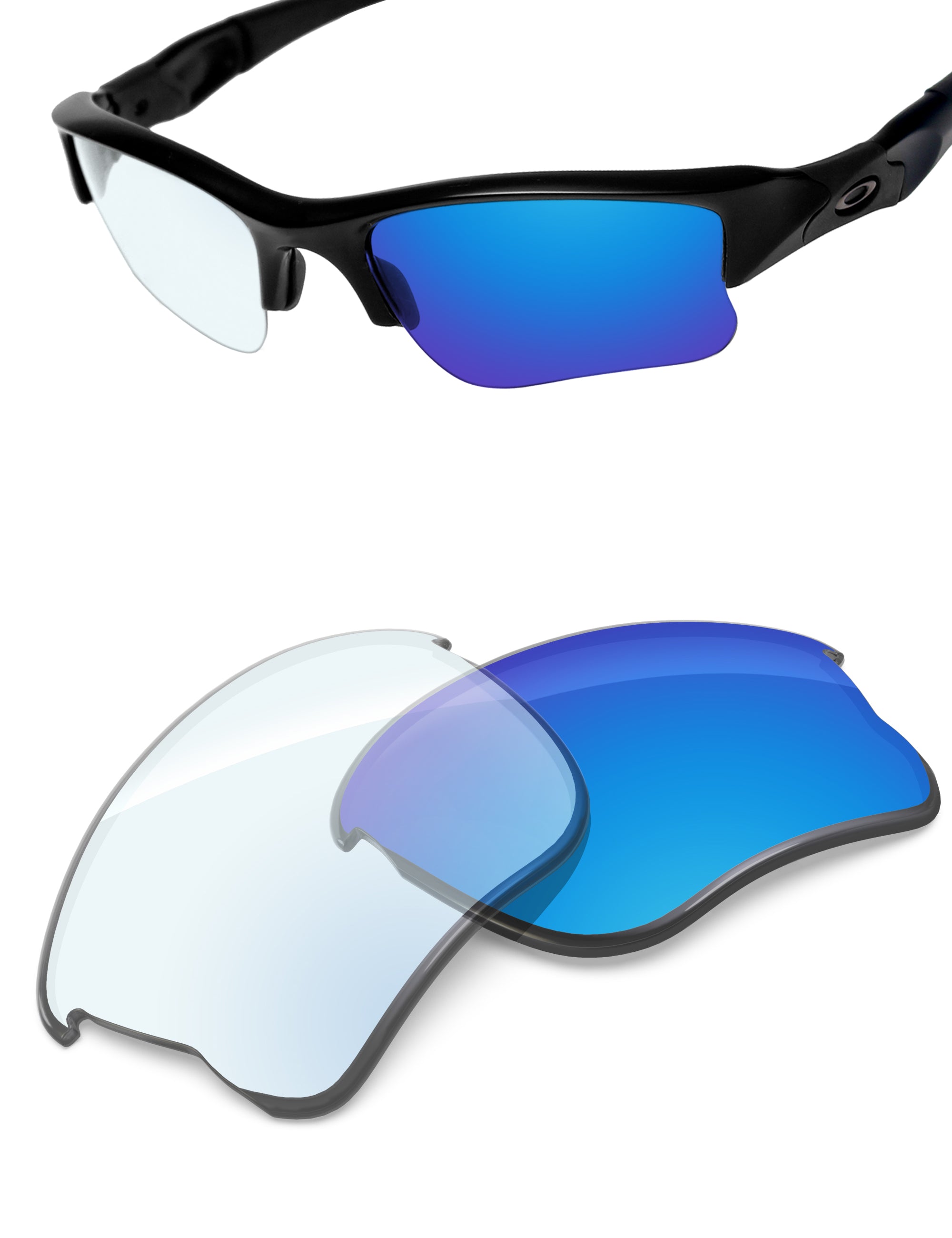 Sky Blue FlashMirror™ Photochromic-Non-Polarized