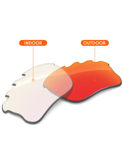 Fire Red FlashMirror™ Photochromic-Non-Polarized