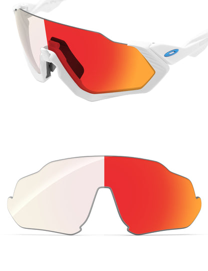 Fire Red FlashMirror™ Photochromic-Non-Polarized