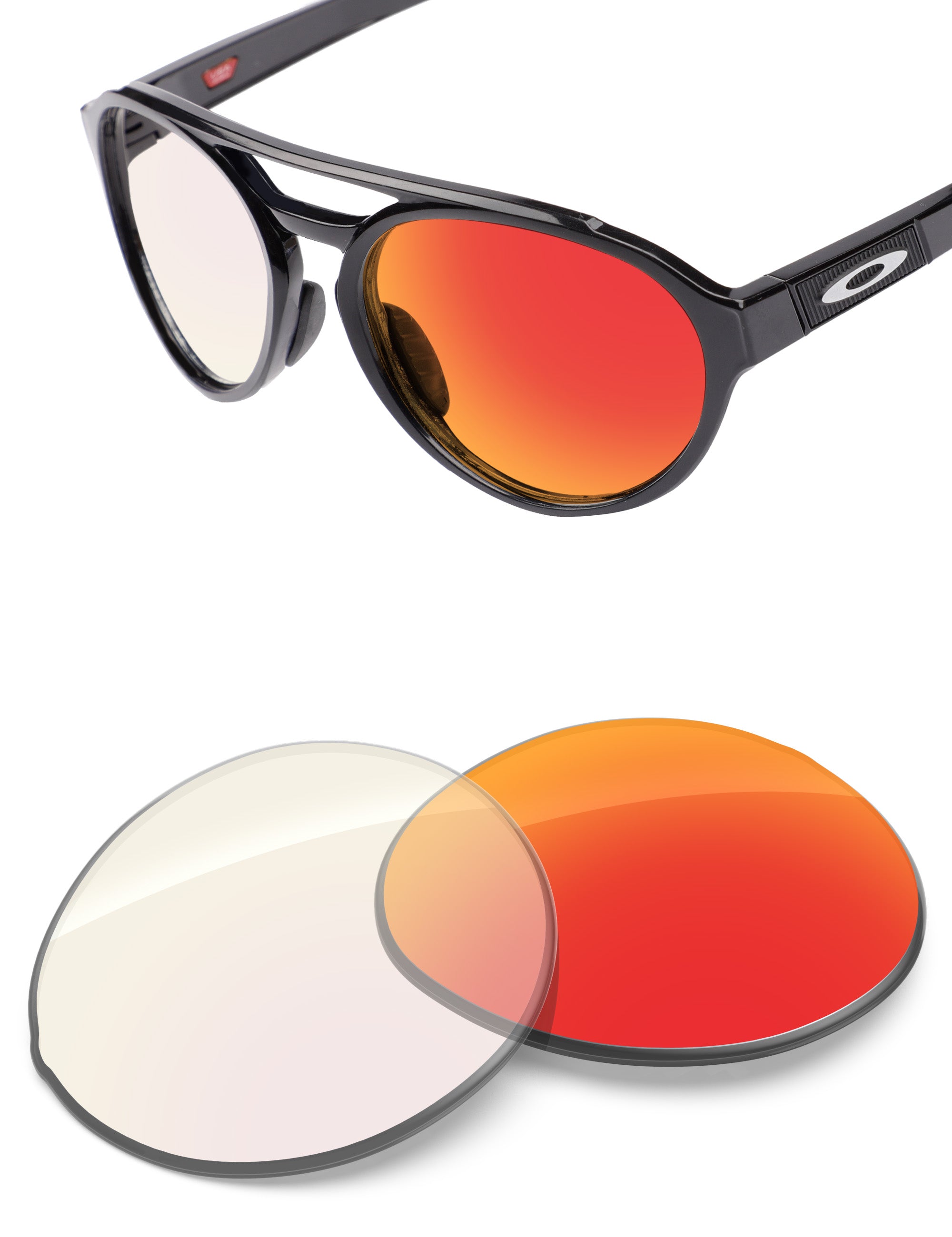 Fire Red FlashMirror™ Photochromic-Non-Polarized