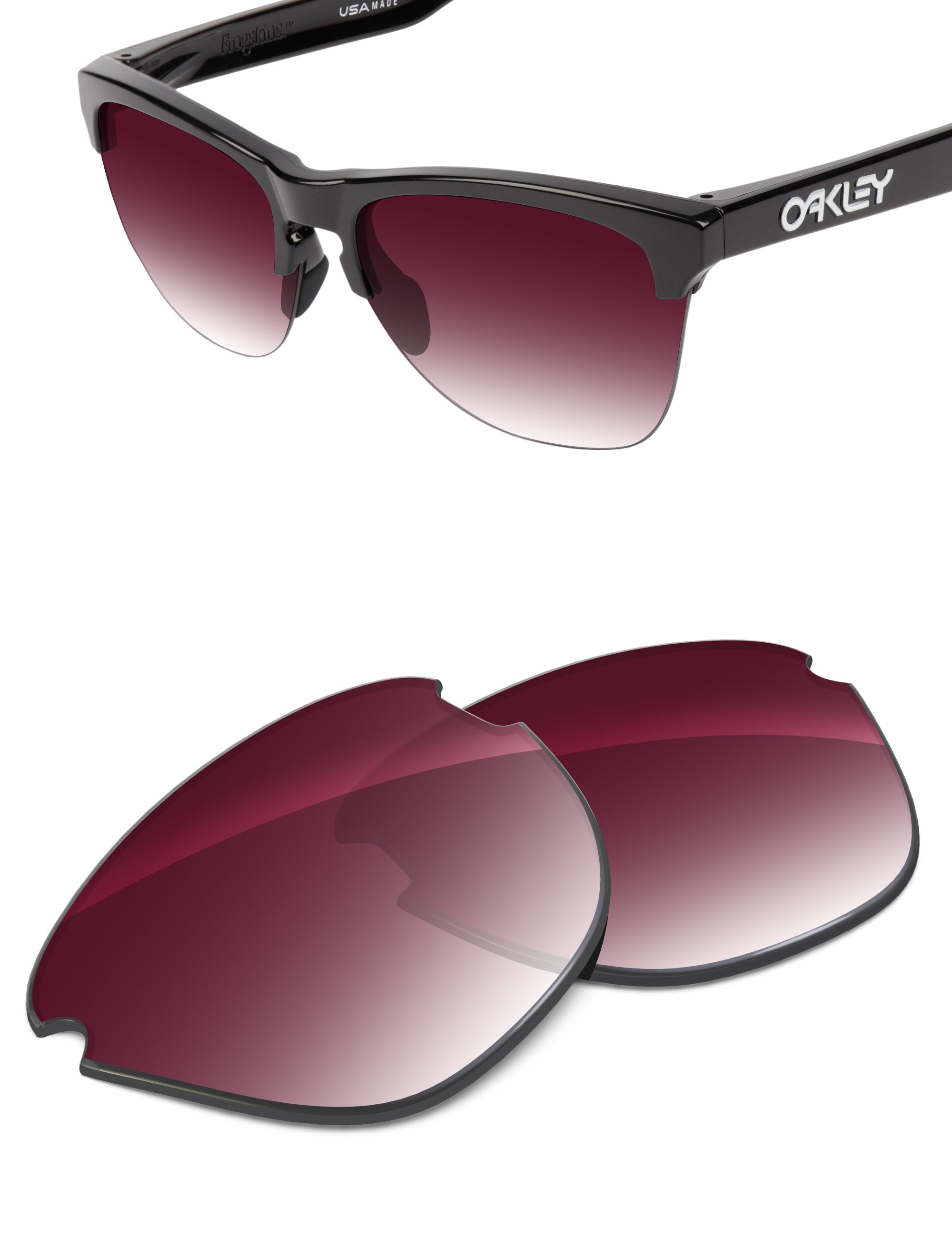 Wine Red Gradient-Non-Polarized