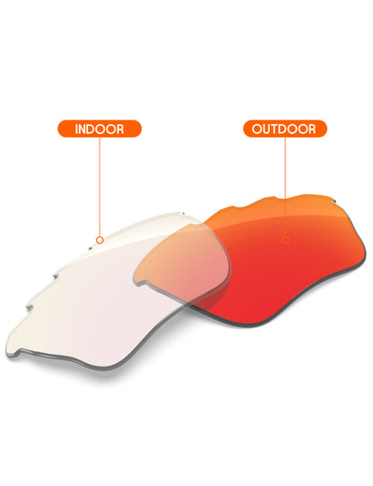 Fire Red FlashMirror™ Photochromic-Non-Polarized