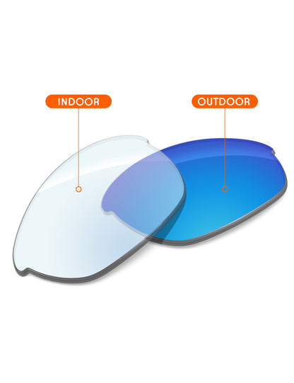 Sky Blue FlashMirror™ Photochromic-Non-Polarized