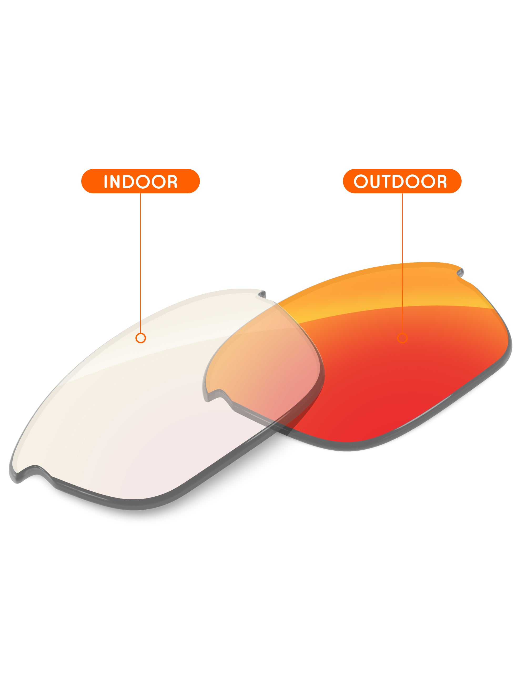 Fire Red FlashMirror™ Photochromic-Non-Polarized