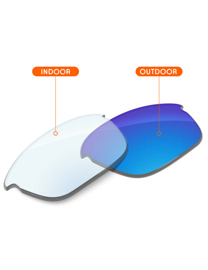 Sky Blue FlashMirror™ Photochromic-Non-Polarized