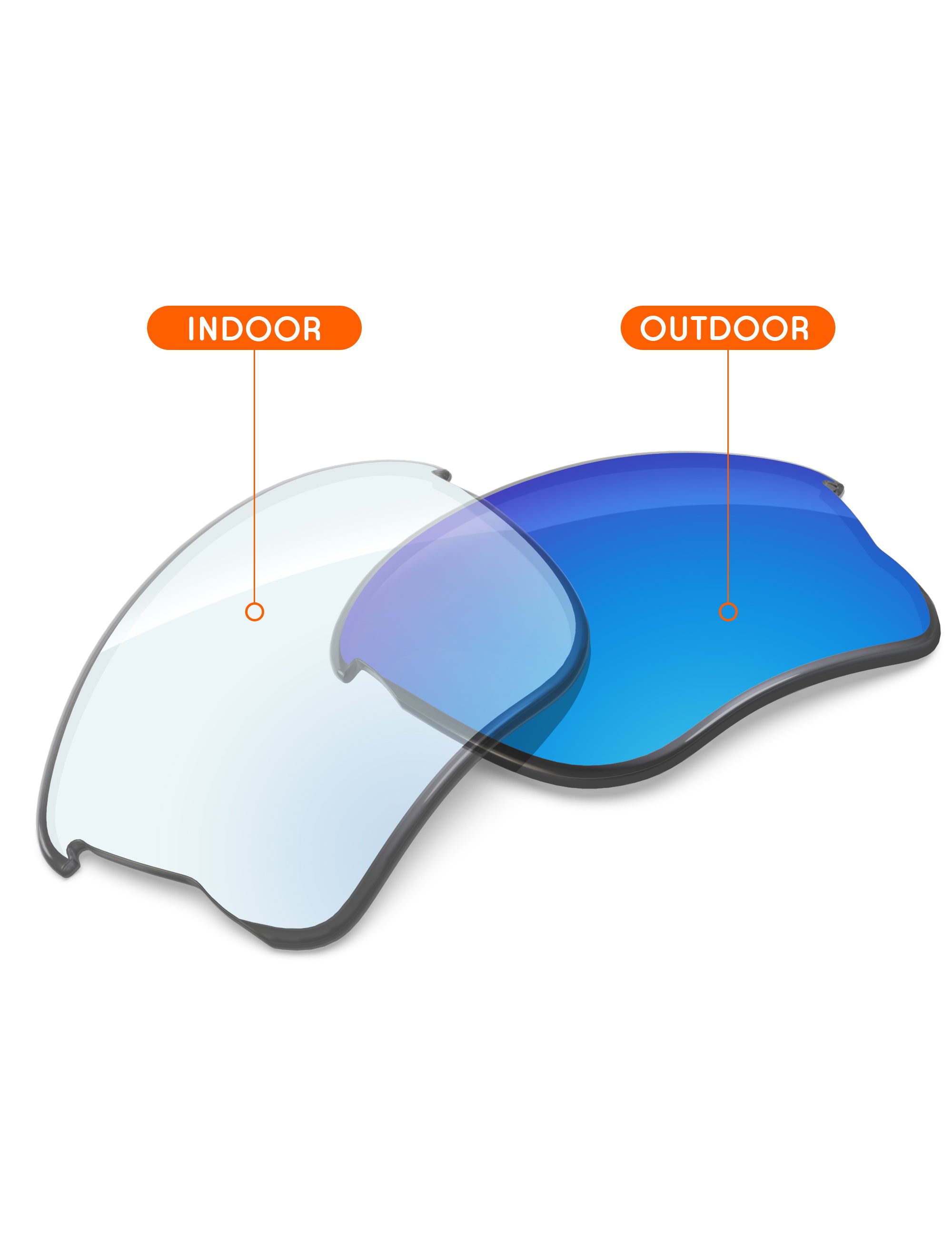 Sky Blue FlashMirror™ Photochromic-Non-Polarized