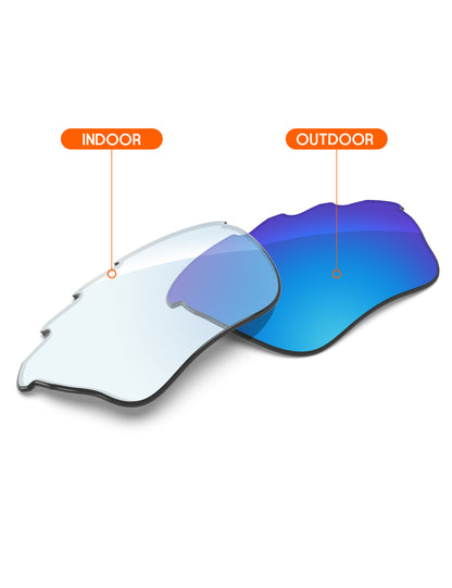 Sky Blue FlashMirror™ Photochromic-Non-Polarized