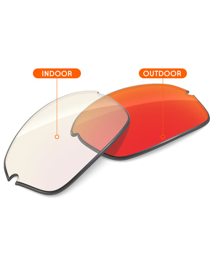 Fire Red FlashMirror™ Photochromic-Non-Polarized