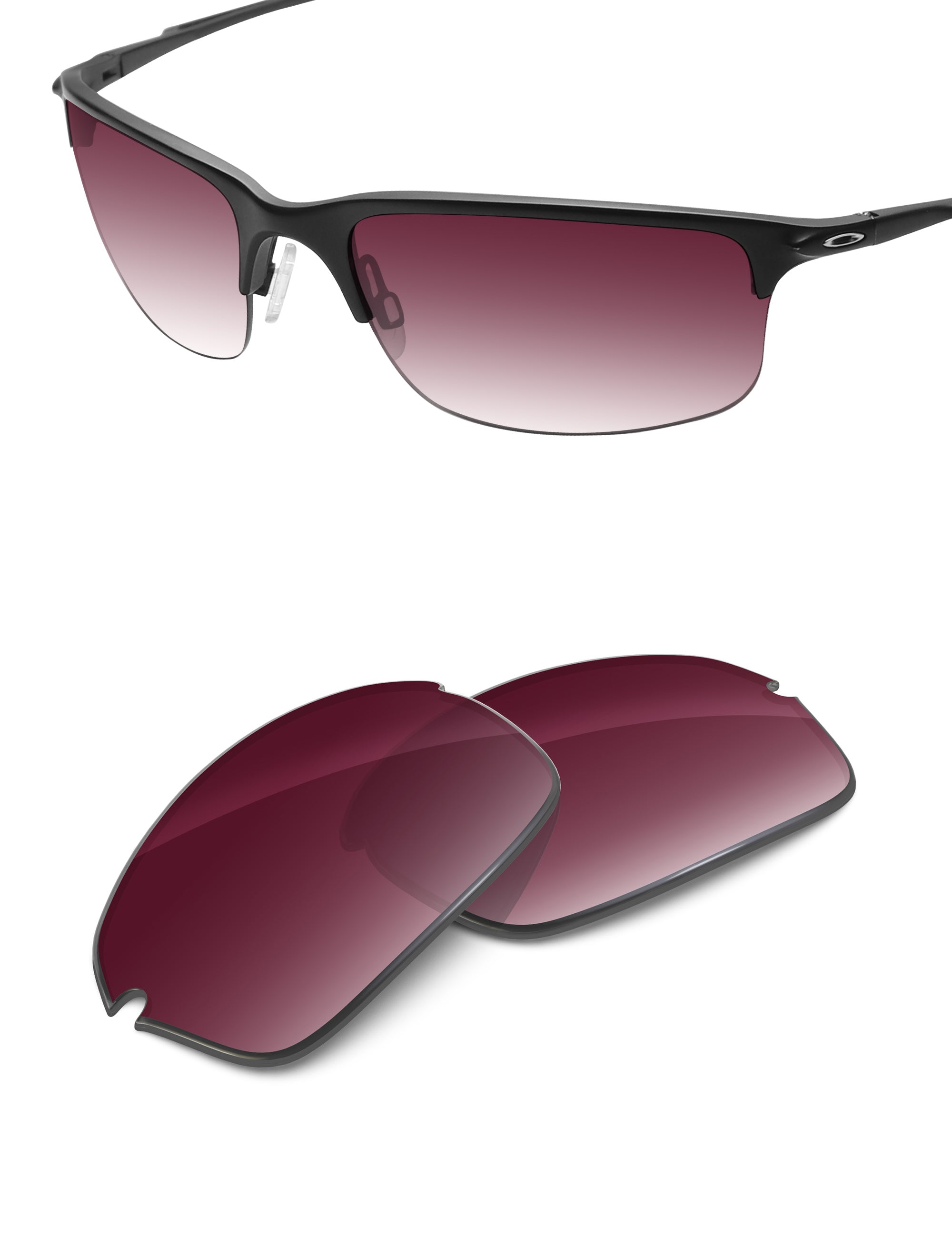 Wine Red Gradient-Non-Polarized