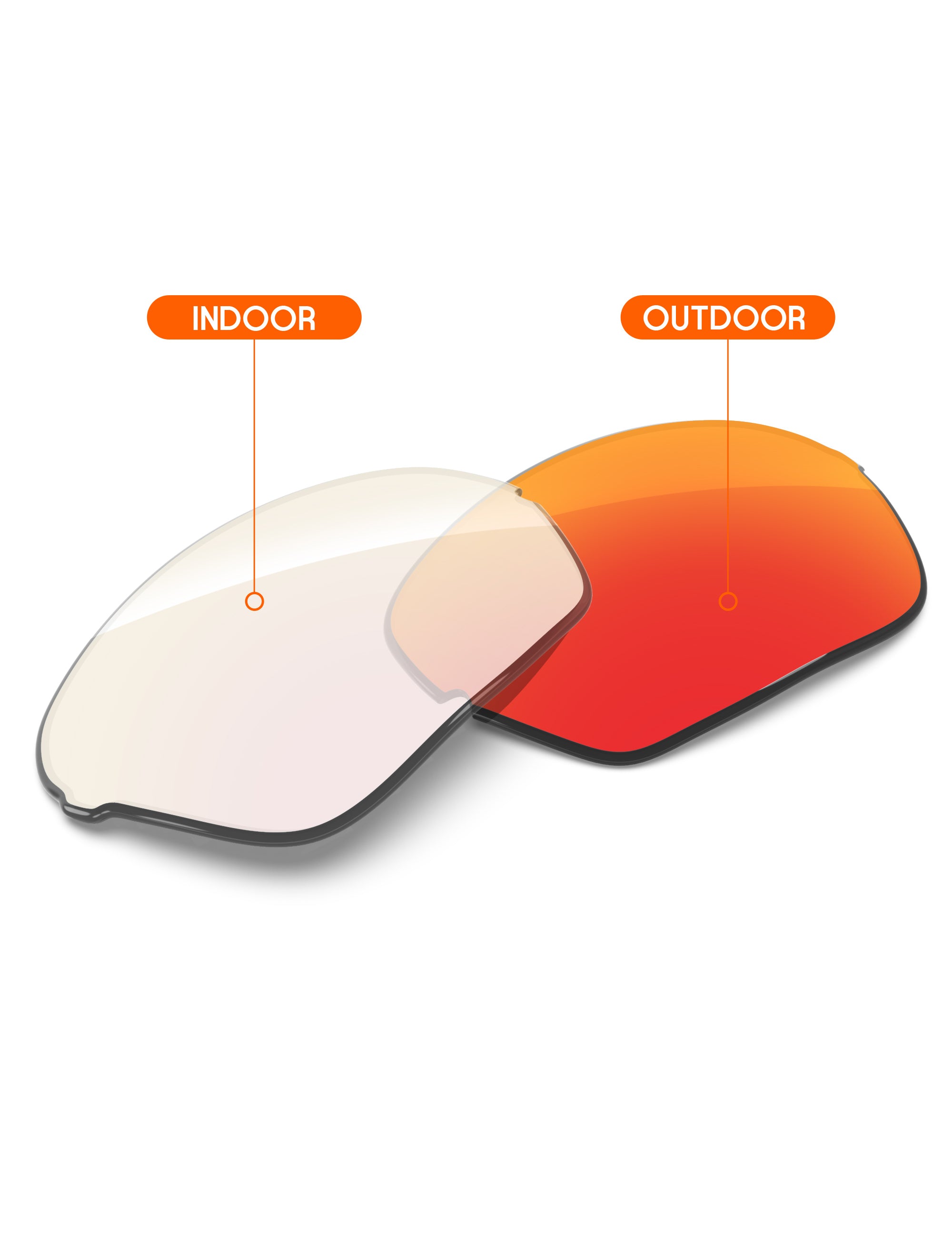 Fire Red FlashMirror™ Photochromic-Non-Polarized