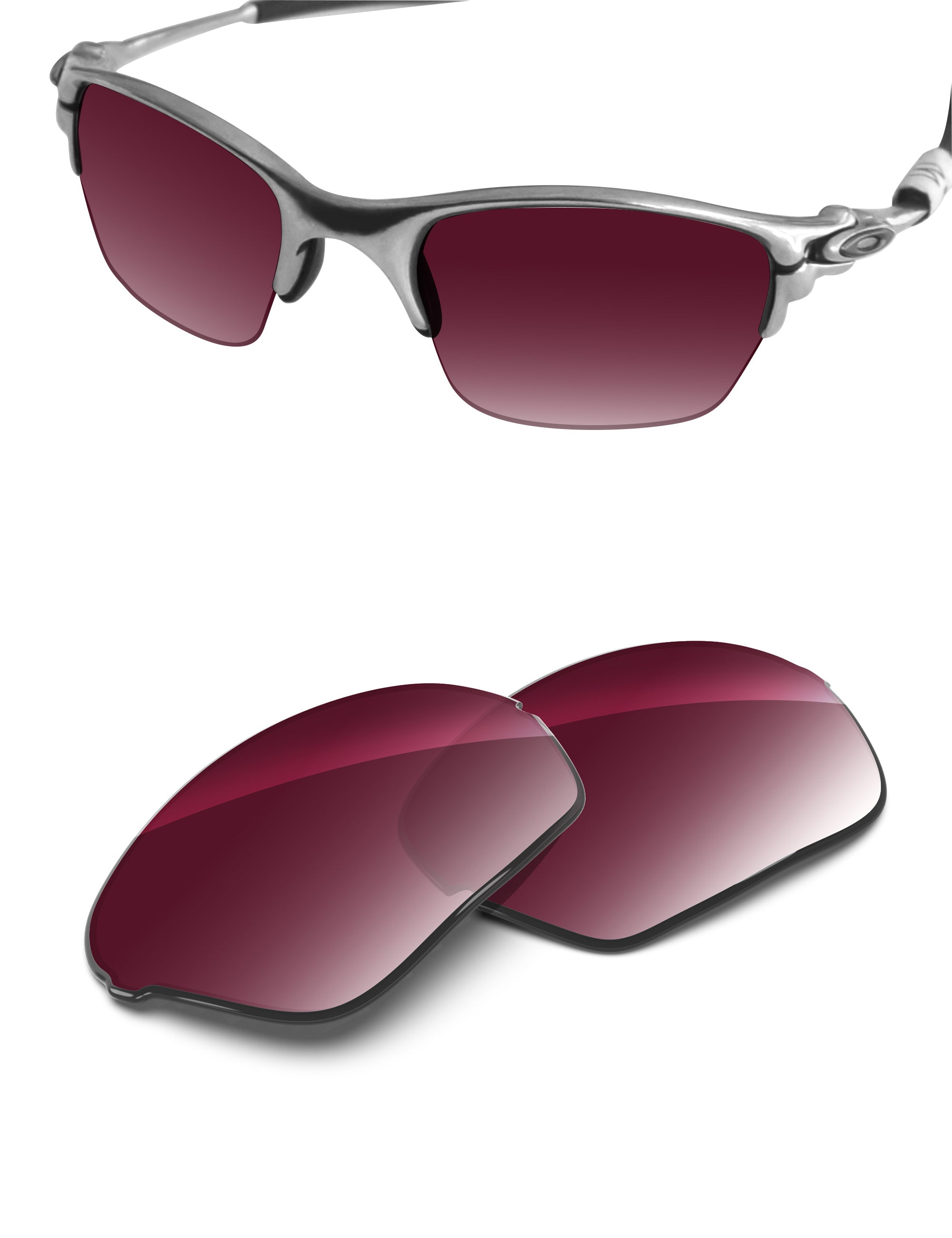 Wine Red Gradient-Non-Polarized