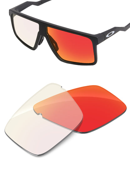 Fire Red FlashMirror™ Photochromic-Non-Polarized