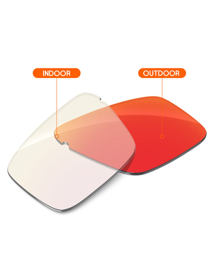 Fire Red FlashMirror™ Photochromic-Non-Polarized