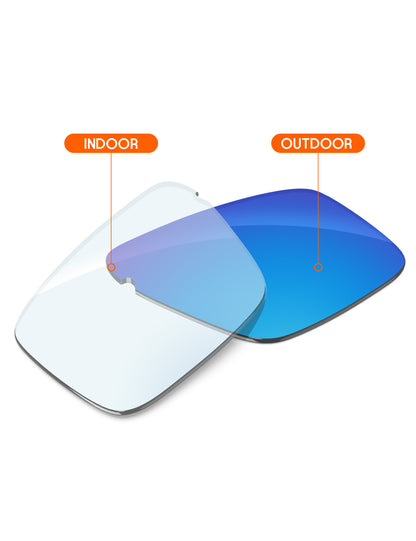 Sky Blue FlashMirror™ Photochromic-Non-Polarized