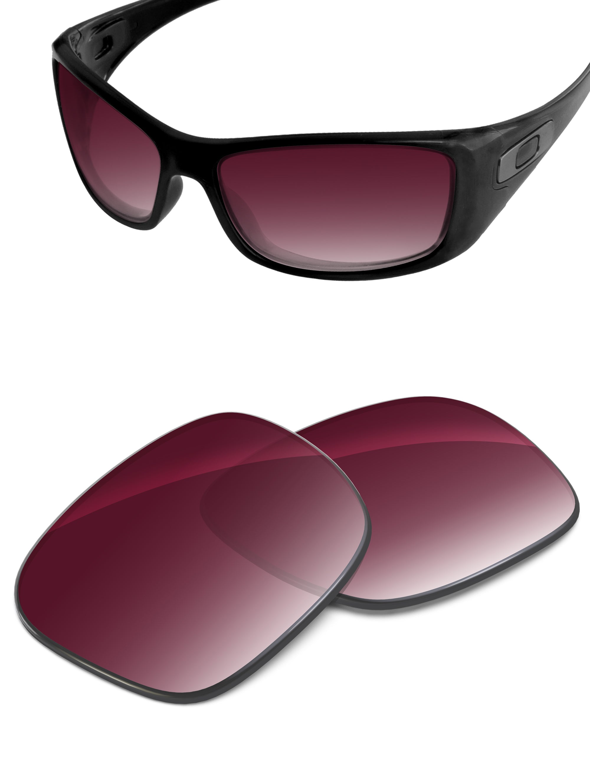 Wine Red Gradient-Non-Polarized