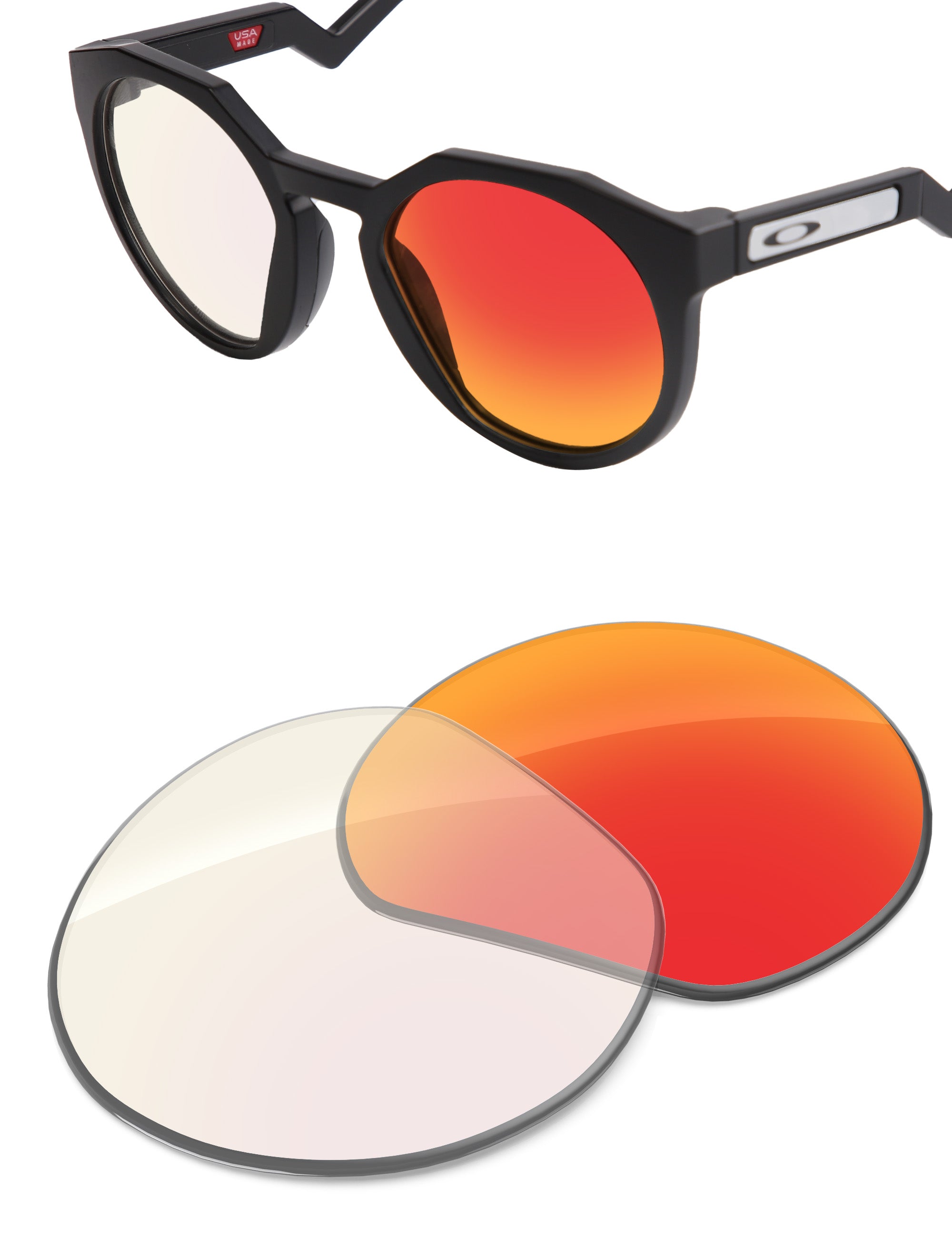 Fire Red FlashMirror™ Photochromic-Non-Polarized