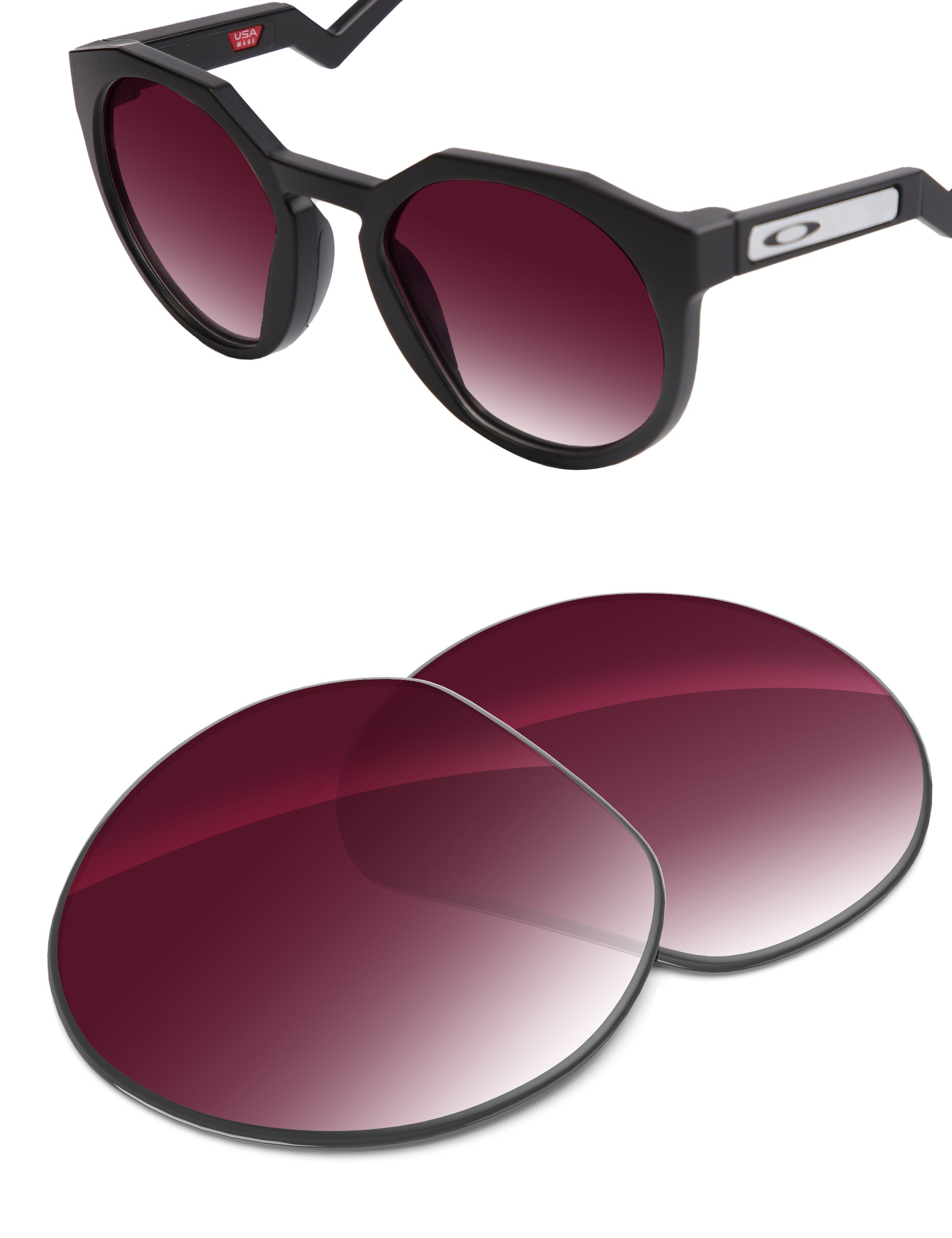 Wine Red Gradient-Non-Polarized