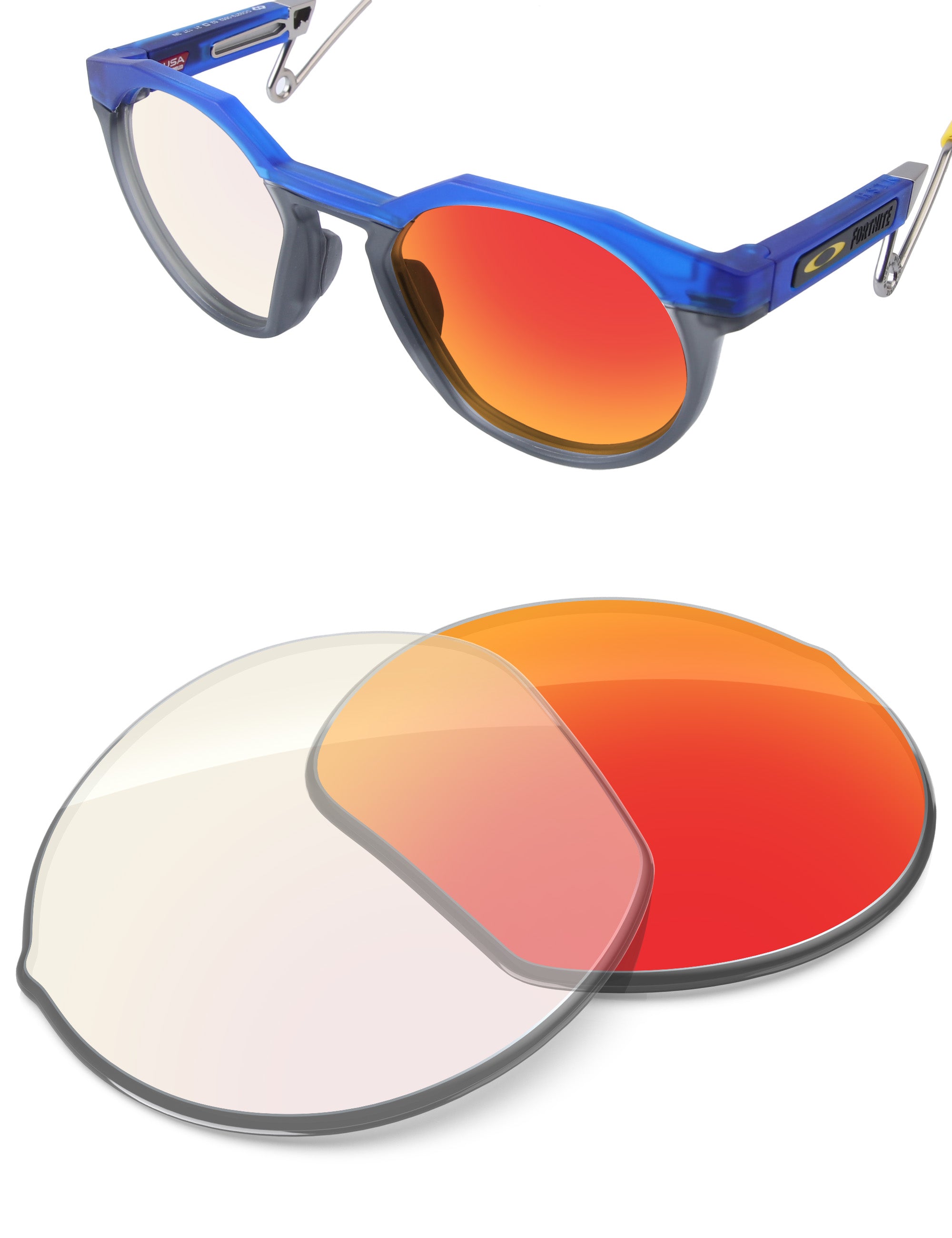 Fire Red FlashMirror™ Photochromic-Non-Polarized
