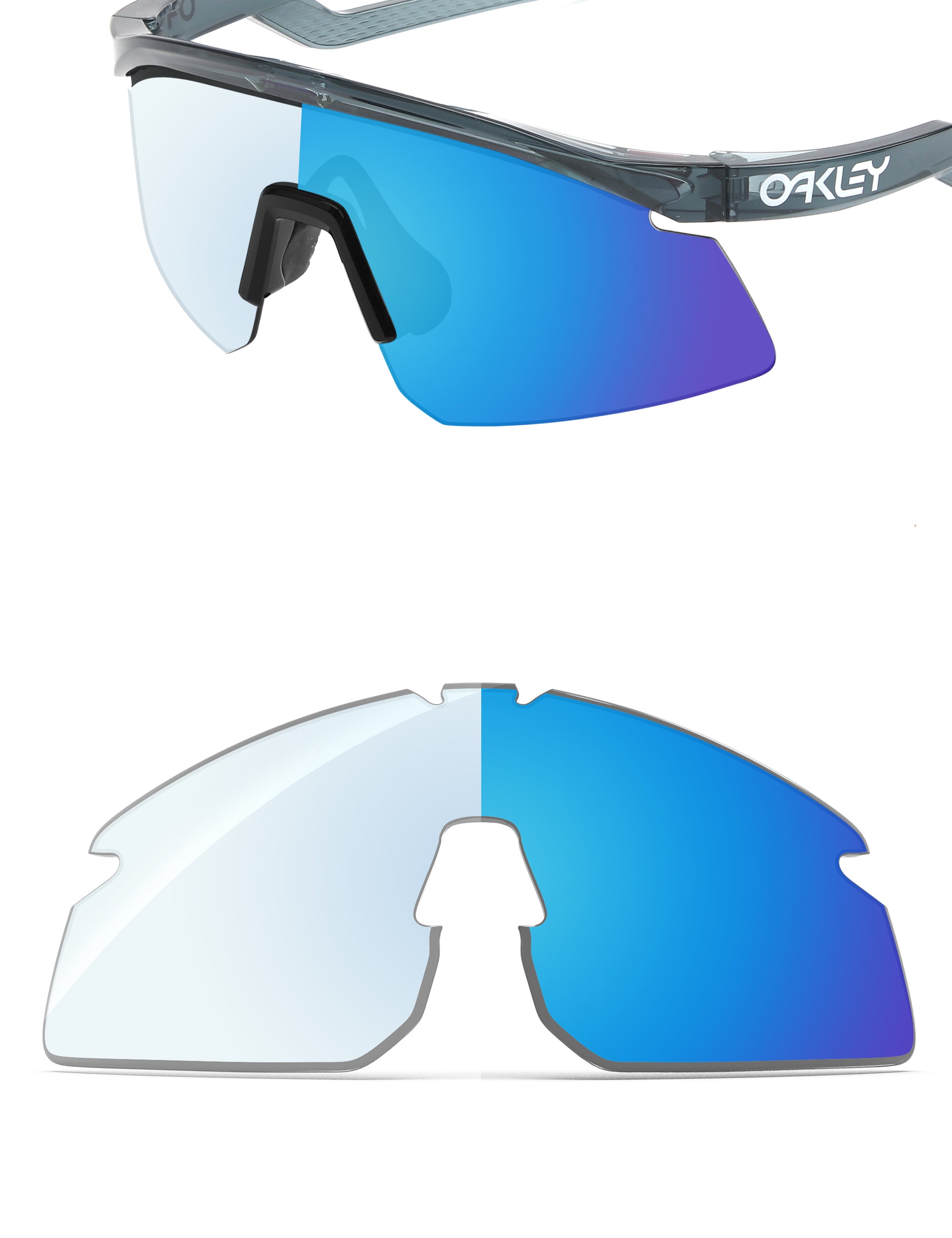 Sky Blue FlashMirror™ Photochromic-Non-Polarized